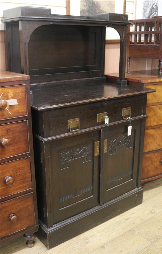 A German Jugendstil dresser W.100cm